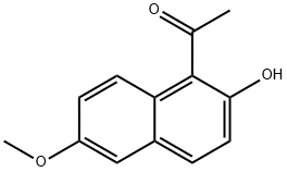 1-(2-Hydroxy-6-Methoxynaphthalen-1-yl)ethanone 结构式