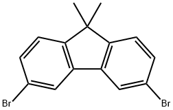 3,6-二溴-9,9-二甲基芴 结构式