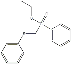 (1S)-1-Phenyl-2-(phenylsulfanyl)ethyl acetate 结构式
