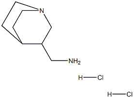 1-氮杂双环[2.2.2]辛烷-3-甲胺二盐酸盐 结构式