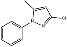 3-氯-5-甲基-1-苯基-1H-吡唑 结构式