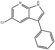 5-氯-3-苯基-1H-吡咯[2,3-B]吡啶 结构式