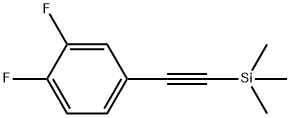 3-(3,4-二氟苯基)-2-乙炔三甲基硅烷 结构式