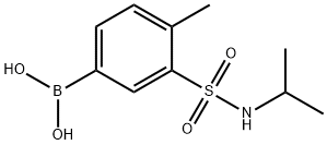 (3-(N-异丙基氨磺酰)-4-甲基苯基)硼酸 结构式