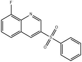 8-氟-3 -(苯磺酰基)-喹啉 结构式