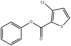3-氯噻吩-2-甲酸苯酯 结构式