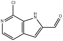 7-Chloro-6-azaindole-2-carbaldehyde 结构式