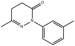6-甲基-2-(M-甲苯基)-4,5-二氢哒嗪-3(2H)-酮 结构式