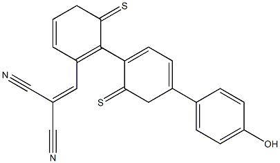 2-((5'-(4-hydroxyphenyl)-2,2'-bithiophen-5-yl)Methylene)Malononitrile 结构式