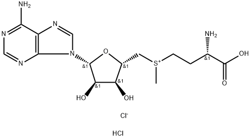 5'-[[(3S)-3-氨基-3-羧基丙基]甲基锍]-5'-脱氧腺苷氯化物二盐酸盐 结构式