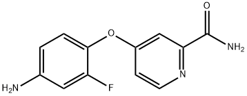 4-(4-AMINO-2-FLUOROPHENOXY)-PICOLINAMIDE 结构式