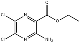 3-氨基-5,6-二氯吡嗪-2-羧酸乙酯 结构式