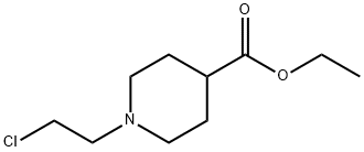 1-(2-氯乙基)哌啶-4-甲酸乙酯 结构式