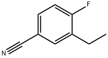 3-乙基-4-氟苯腈 结构式