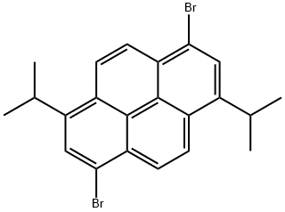 1,6-二异丙基-3,8-二溴芘 结构式