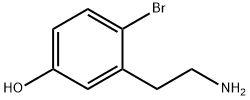3-(2-氨基乙基)-4-溴苯酚 结构式