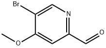 5-溴-4-甲氧基吡啶甲醛 结构式