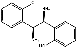 (1S,2S)-1,2-二氨基-1,2-双(2-羟苯基)乙烷 结构式