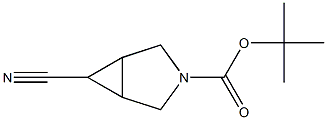 叔-丁基外-6-氰基-3-氮杂二环[3.1.0]己烷-3-甲酸基酯 结构式