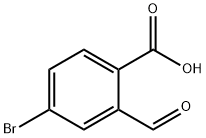 4-溴-2-醛基苯甲酸 结构式