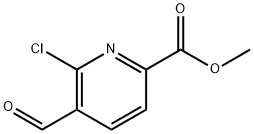 6-氯-5-甲酰基-吡啶羧酸甲酯 结构式