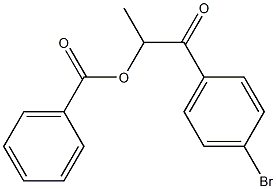 1-(4-BroMophenyl)-1-oxopropan-2-yl benzoate 结构式