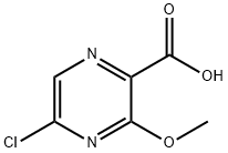 5-Chloro-3-Methoxy-pyrazine-2-carboxylic acid 结构式