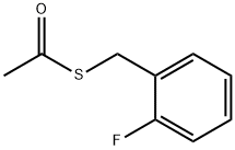 硫代乙酸S-(2-氟-苄基)酯 结构式