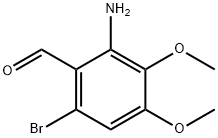 2-氨基-6-溴-3,4,-二甲氧基苯甲醛 结构式