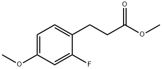 Benzenepropanoic acid, 2-fluoro-4-Methoxy-, Methyl ester 结构式