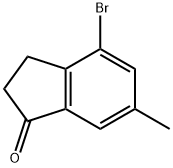 4-溴-6-甲基-1-茚酮 结构式