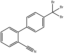 4'-(TribroMoMethyl)-[1,1'-biphenyl]-2-carbonitrile 结构式