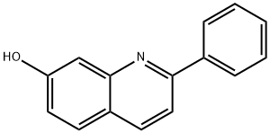 2-苯基-7-羟基喹啉 结构式