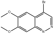 4-溴-6,7-二甲氧基噌啉 结构式