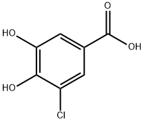 3-氯-4,5-二羟基苯甲酸 结构式