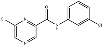 6-氯-N-(3-氯苯基)吡嗪-2-甲酰胺 结构式