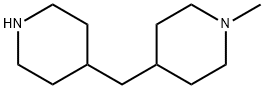 1-甲基-4-(哌啶-4-基甲基)哌啶 结构式