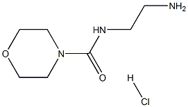 4-吗啉甲酰胺-N-(2-氨基乙基)盐酸盐 结构式