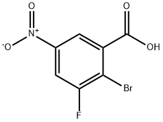 2-溴-3-氟-5-硝基苯甲酸 结构式