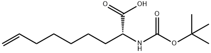 (R)-2 - ((叔丁氧羰基)氨基)壬-8-烯酸 结构式