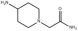 2-(4-胺哌啶-1-基)乙酰胺 结构式