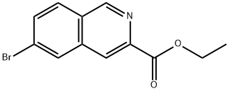 6-溴异喹啉-3-羧酸乙酯 结构式