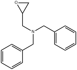 N-苄基-N-(环氧乙烷-2-基甲基)-1-苯基-甲胺 结构式