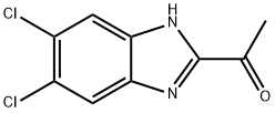 1-(5,6-二氯-1H-苯并[D]咪唑基-2-基)乙酮 结构式