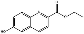 6-HYDROXY-QUINOLINE-2-CARBOXYLIC ACID ETHYL ESTER 结构式