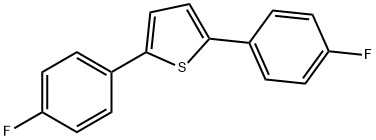 Thiophene, 2,5-bis(4-fluorophenyl)- 结构式