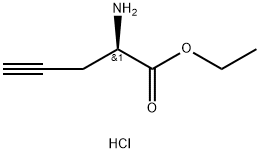 R-炔丙基甘氨酸乙酯盐酸盐 结构式