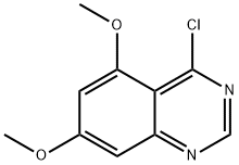 4-氯-5,7-二甲氧基喹唑啉 结构式