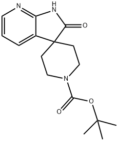 2'-氧代-1',2'-二氢螺[哌啶-4,3'-吡咯并[2,3-B]吡啶] -1-羧酸叔丁酯 结构式