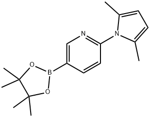 2-(2,5-二甲基-1H-吡咯-1-基)-5-硼酸频哪醇酯吡啶 结构式